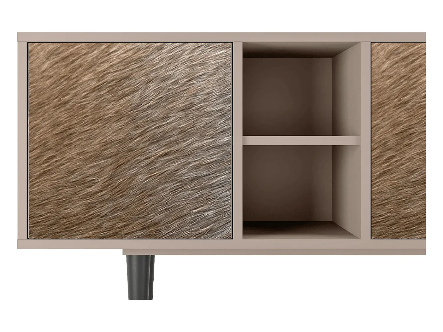 Móvel De Tv| Mueble de TV - 150х69х41 cm - T5 - Peanut Hair, Latte Bege