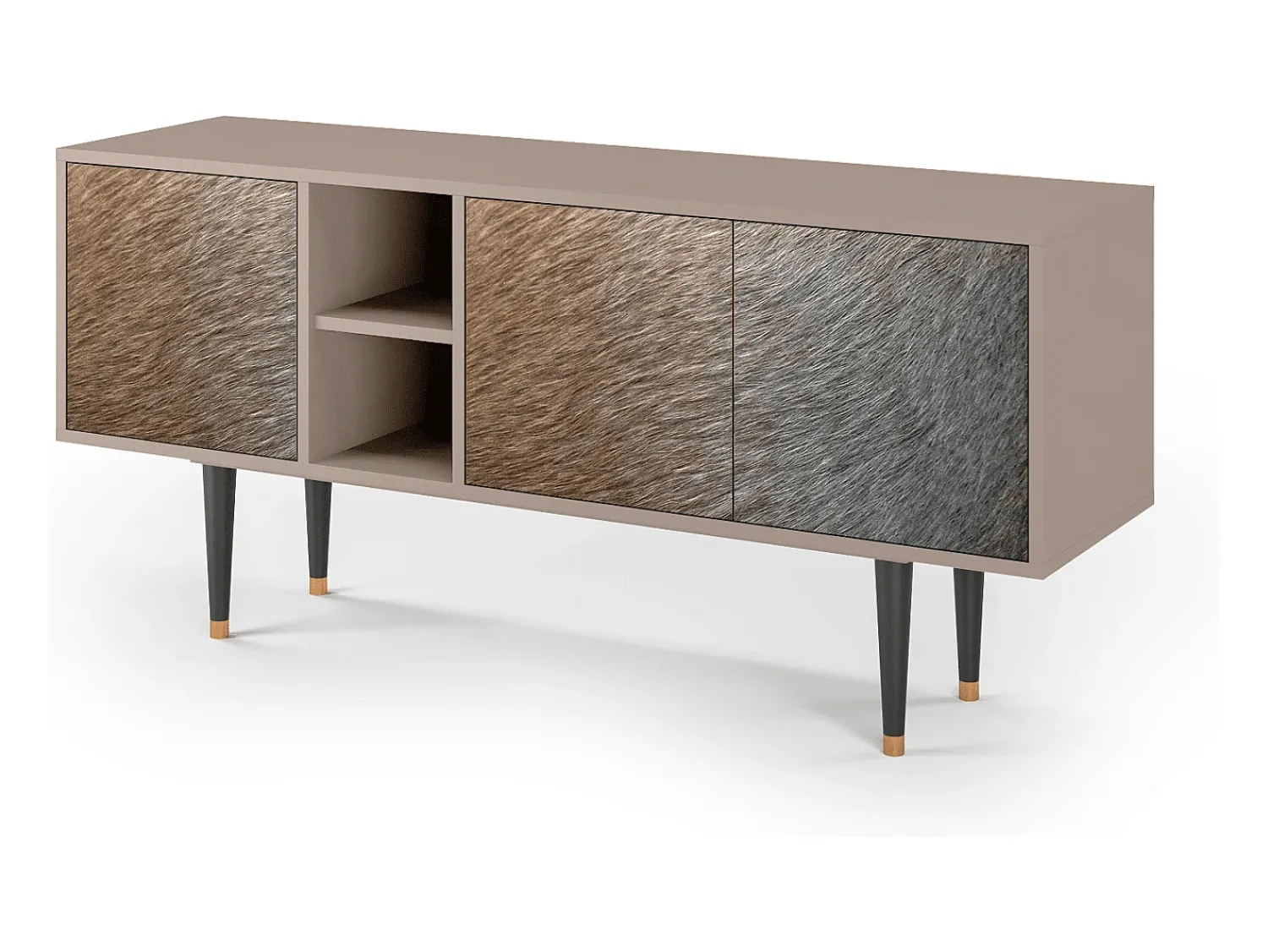 Móvel De Tv| Mueble de TV - 150х69х41 cm - T5 - Peanut Hair, Latte Bege
