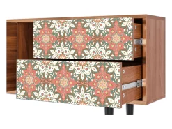 Móvel De Tv| Mueble de TV - 170х69х48 cm - T1 - Peach Grove, Nogueira Castanho