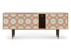 Móvel De Tv| Mueble de TV - 170х69х48 cm - T1 - Peach Grove, Nogueira Castanho