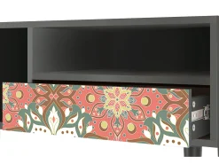 Sale Mueble de TV - 115х59х48 cm - T3 - Peach Grove, Antracite Cinza antracite