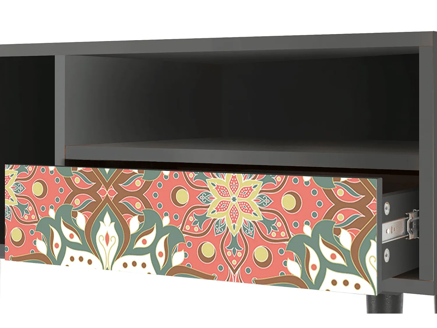 Sale Mueble de TV - 115х59х48 cm - T3 - Peach Grove, Antracite Cinza antracite
