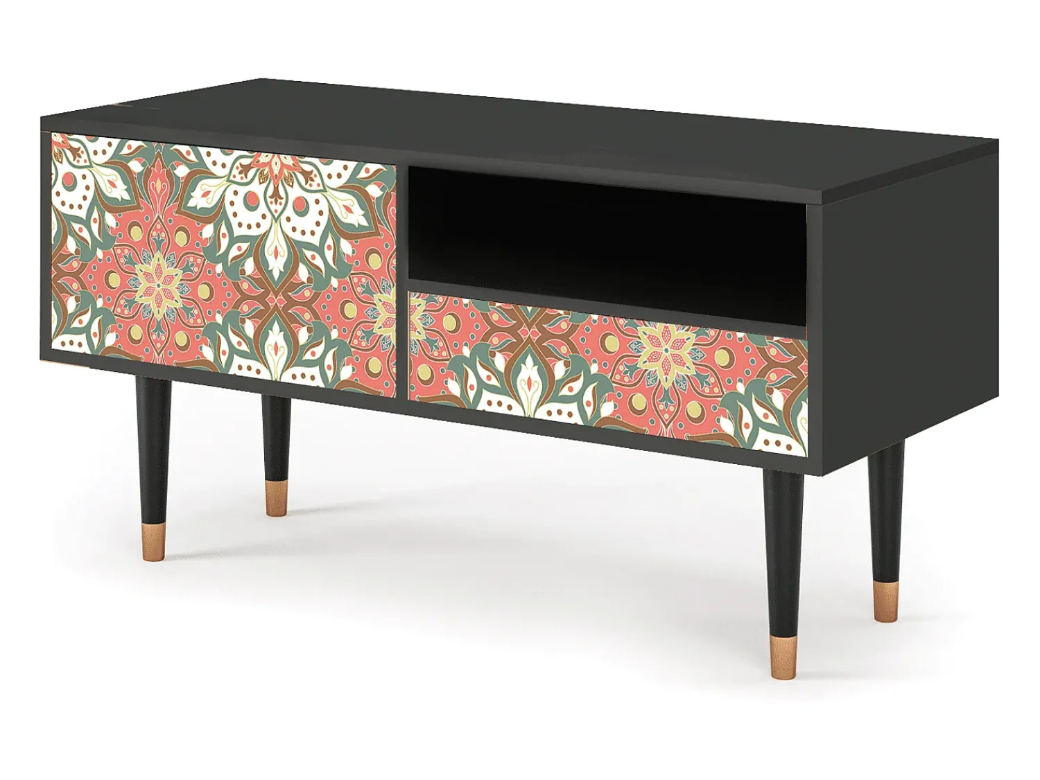Sale Mueble de TV - 115х59х48 cm - T3 - Peach Grove, Antracite Cinza antracite