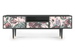 Clearance Mueble de TV - 170х59х41 cm - T6 - Peach Peonies, Antracite Cinza antracite