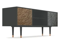Móvel De Tv* Mueble de TV - 170х69х48 cm - T2 - Peanut Hair, Antracite Cinza antracite