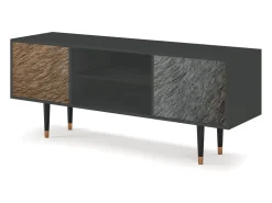 Móvel De Tv* Mueble de TV - 170х69х48 cm - T2 - Peanut Hair, Antracite Cinza antracite