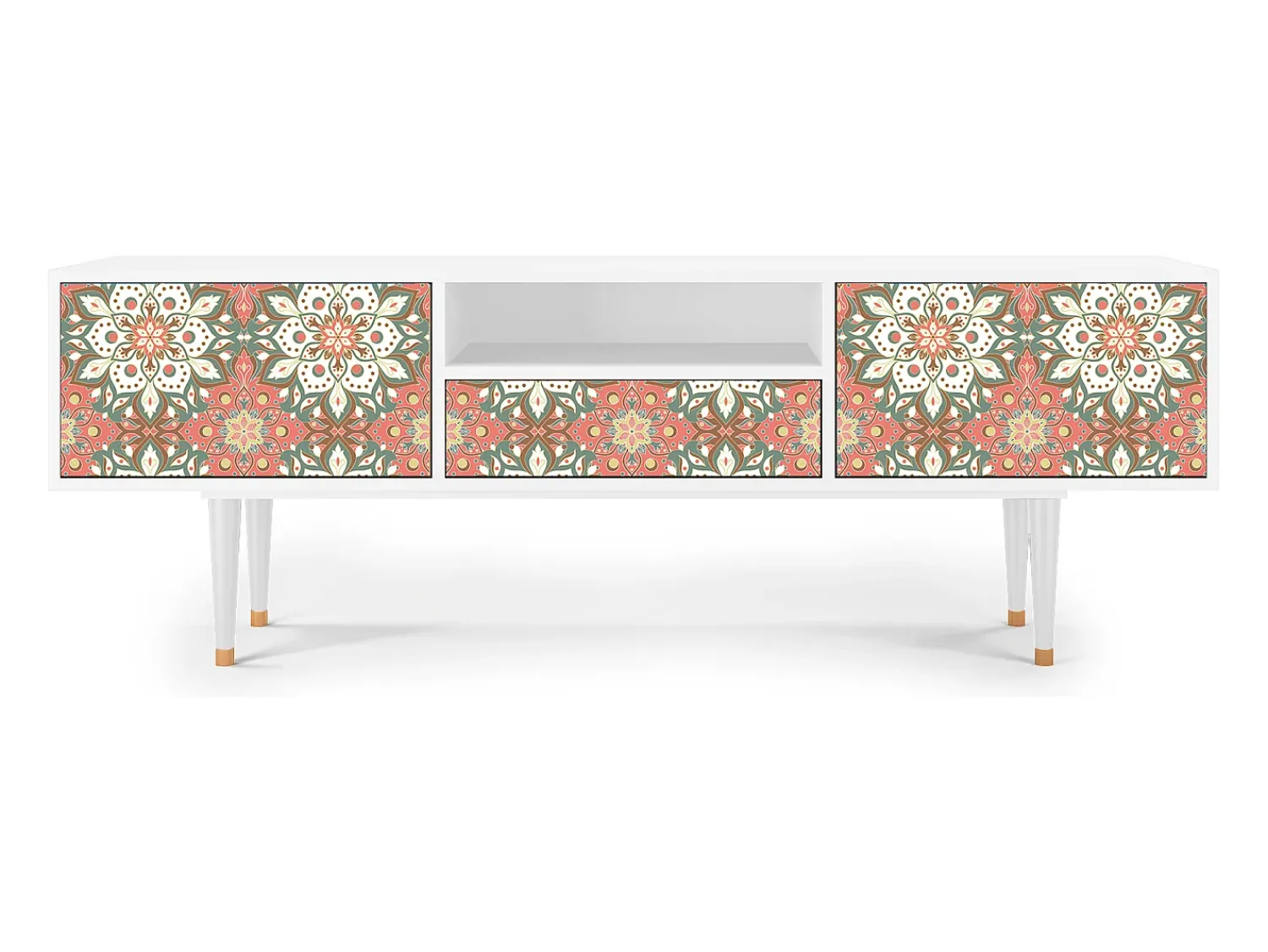 Mueble de TV - 170х59х41 cm - T6 - Peach Grove, Branco^ Móvel De Tv