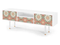 Mueble de TV - 170х59х41 cm - T6 - Peach Grove, Branco^ Móvel De Tv