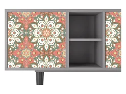 Móvel De Tv| Mueble de TV - 150х69х41 cm - T5 - Peach Grove, Cinza Cinzento