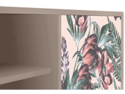 Móvel De Tv| Mueble de TV - 170х69х48 cm - T2 - Peach Peonies, Latte Bege