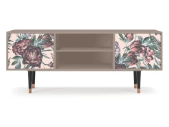 Móvel De Tv| Mueble de TV - 170х69х48 cm - T2 - Peach Peonies, Latte Bege