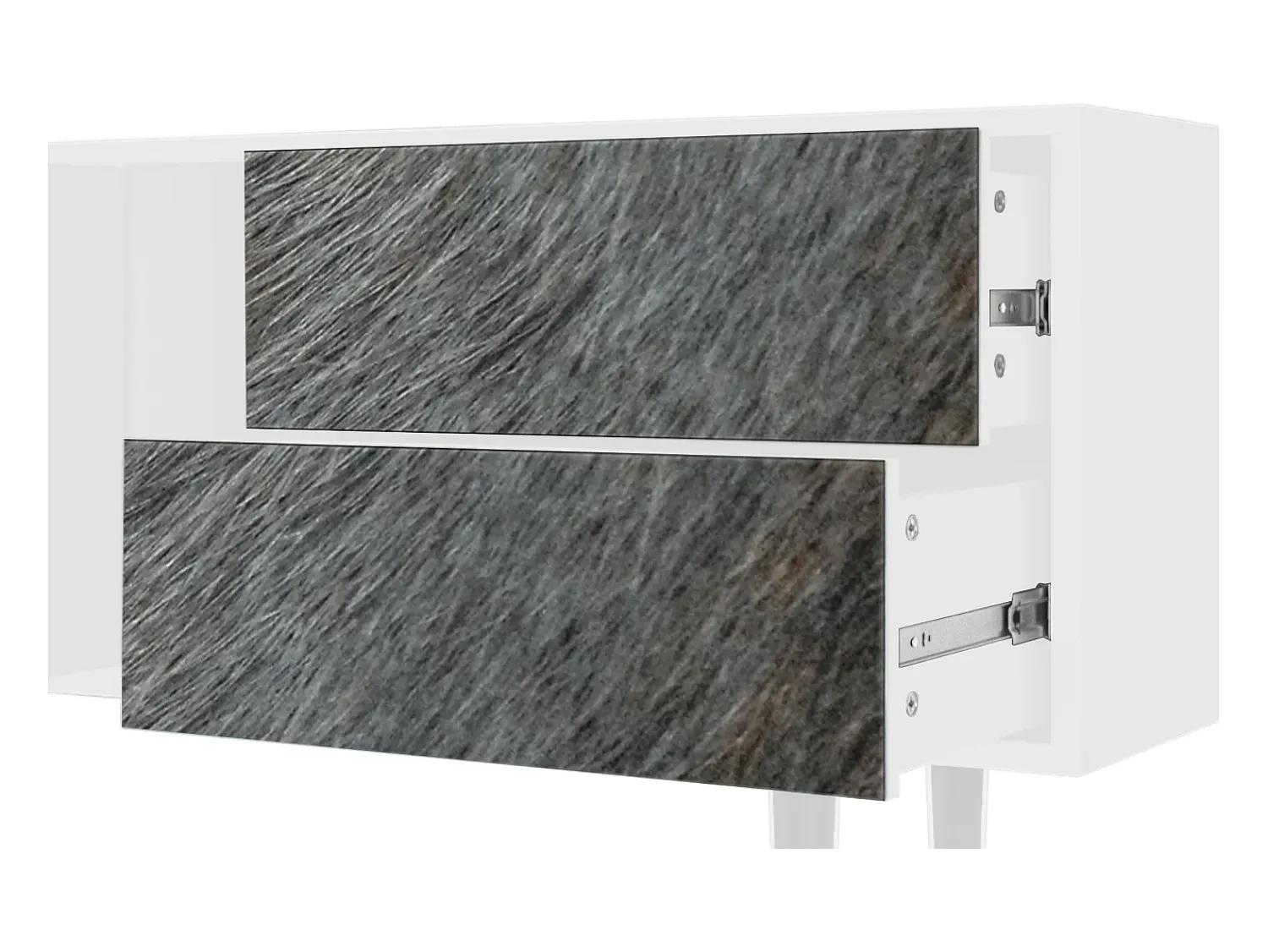 Mueble de TV - 170х69х48 cm - T1 - Peanut Hair, Branco^ Móvel De Tv