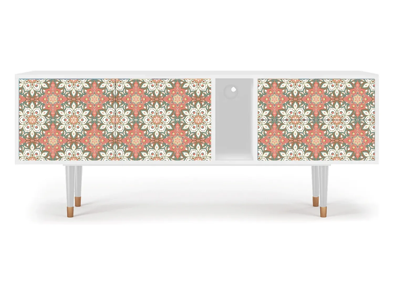 Mueble de TV - 170х69х48 cm - T1 - Peach Grove, Branco^ Móvel De Tv