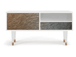 Móvel De Tv| Mueble de TV - 115х59х48 cm - T3 - Peanut Hair, Branco Bege