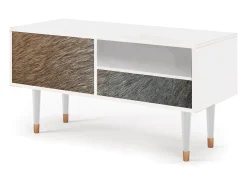Móvel De Tv| Mueble de TV - 115х59х48 cm - T3 - Peanut Hair, Branco Bege