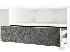Móvel De Tv| Mueble de TV - 115х59х48 cm - T3 - Peanut Hair, Branco Bege