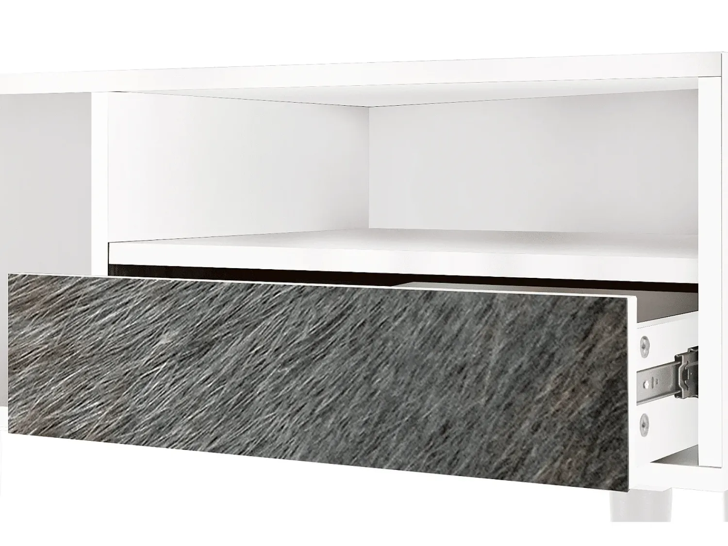 Móvel De Tv| Mueble de TV - 115х59х48 cm - T3 - Peanut Hair, Branco Bege