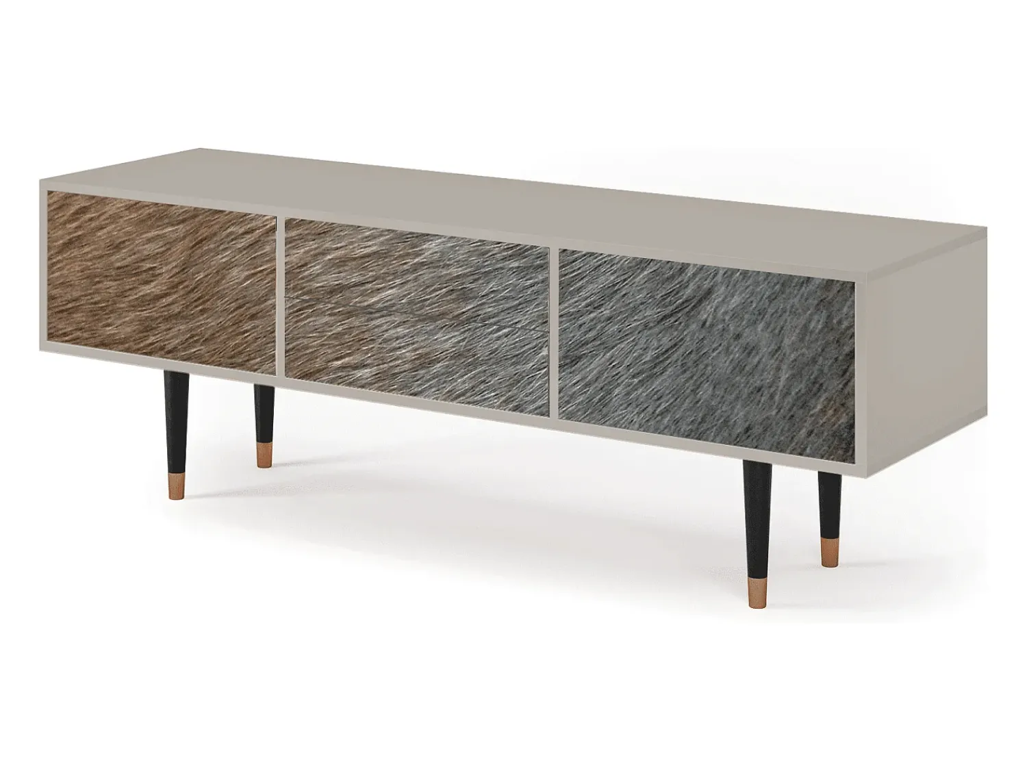 Móvel De Tv* Mueble de TV - 170х59х48 cm - T4 - Peanut Hair, Areia Bege
