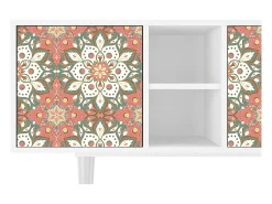 Mueble de TV - 150х69х41 cm - T5 - Peach Grove, Branco^ Móvel De Tv