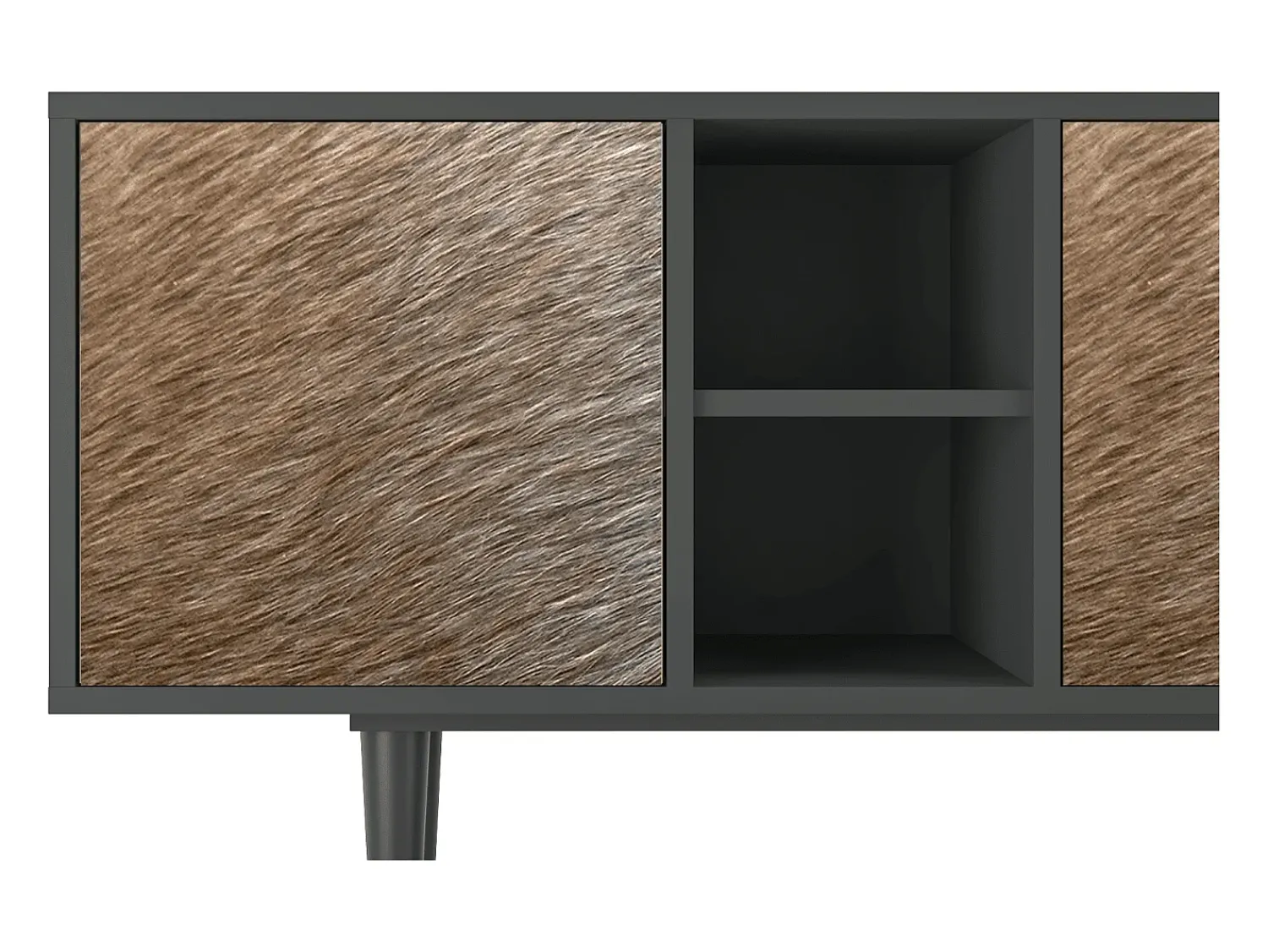 Mueble de TV - 150х69х41 cm - T5 - Peanut Hair, Antracite^ Móvel De Tv