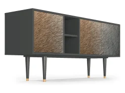 Mueble de TV - 150х69х41 cm - T5 - Peanut Hair, Antracite^ Móvel De Tv
