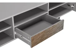 Mueble de TV - 170х59х41 cm - T6 - Peanut Hair, Cinza^ Móvel De Tv