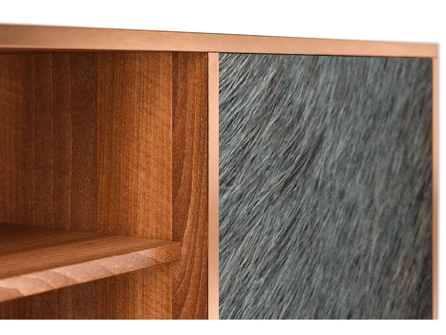 Mueble de TV - 170х69х48 cm - T2 - Peanut Hair, Nogueira^ Móvel De Tv