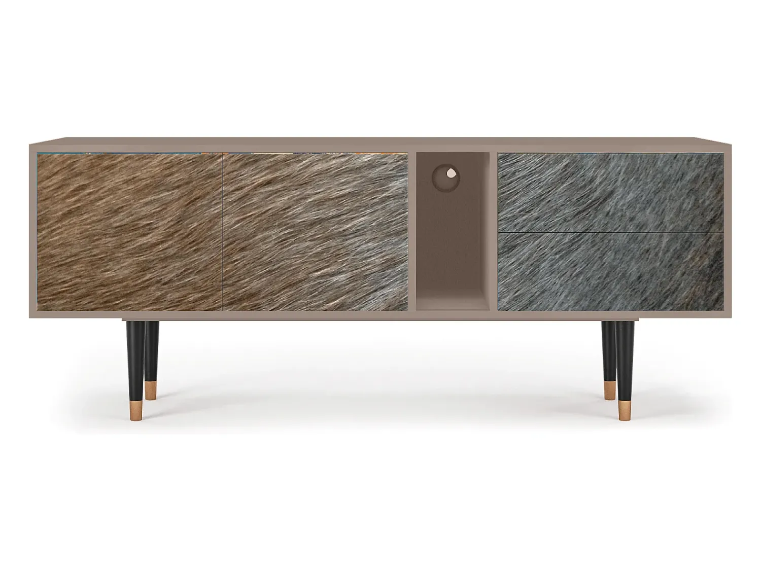 Hot Mueble de TV - 170х69х48 cm - T1 - Peanut Hair, Latte Bege