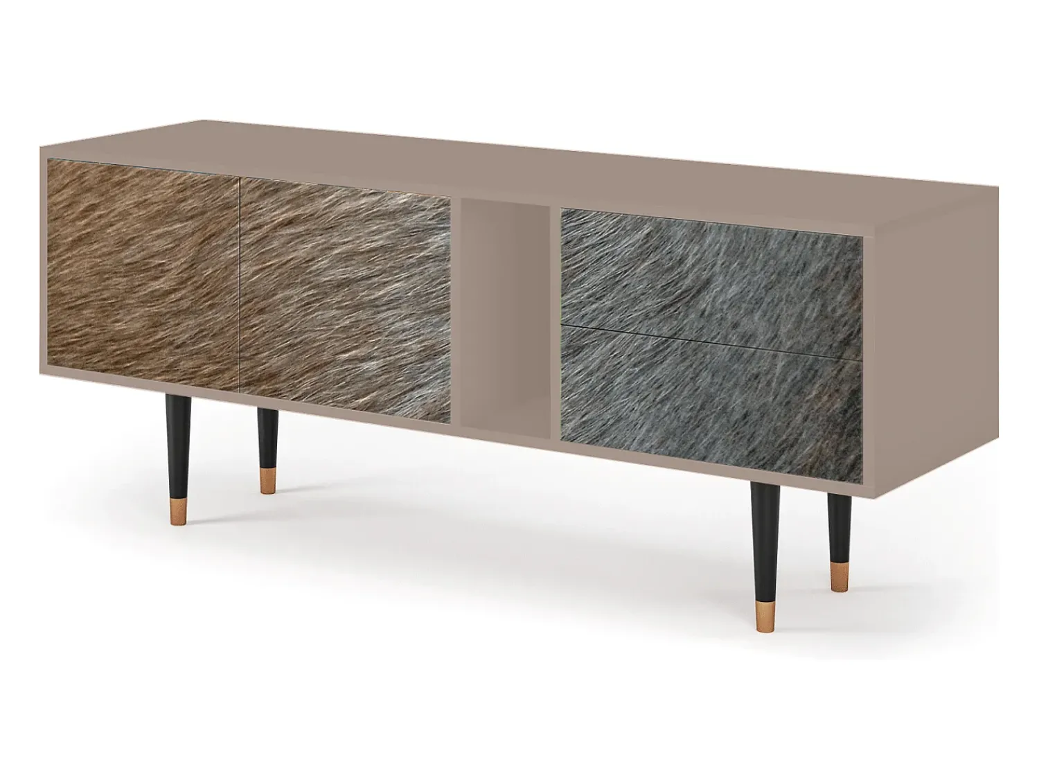 Hot Mueble de TV - 170х69х48 cm - T1 - Peanut Hair, Latte Bege