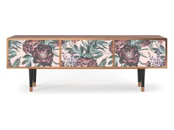 Móvel De Tv* Mueble de TV - 170х59х48 cm - T4 - Peach Peonies, Nogueira Castanho