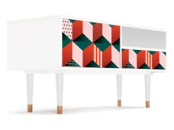 Discount Mueble de TV - 115х59х48 cm - T3 - Pepsi-Cola, Branco Bege