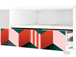 Discount Mueble de TV - 115х59х48 cm - T3 - Pepsi-Cola, Branco Bege