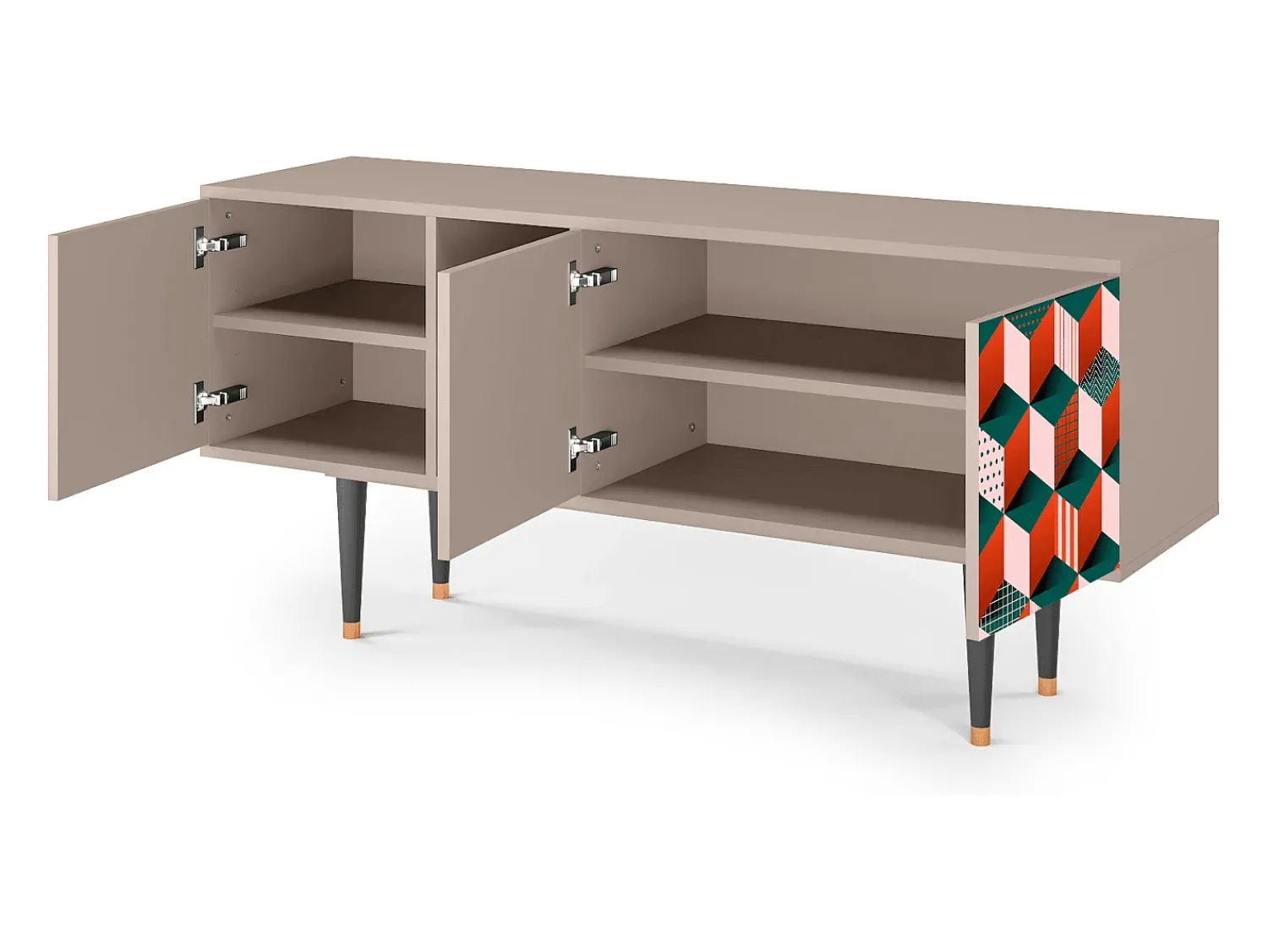 Hot Mueble de TV - 150х69х41 cm - T5 - Pepsi-Cola, Latte Bege