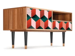 Mueble de TV - 115х59х48 cm - T3 - Pepsi-Cola, Nogueira^ Móvel De Tv