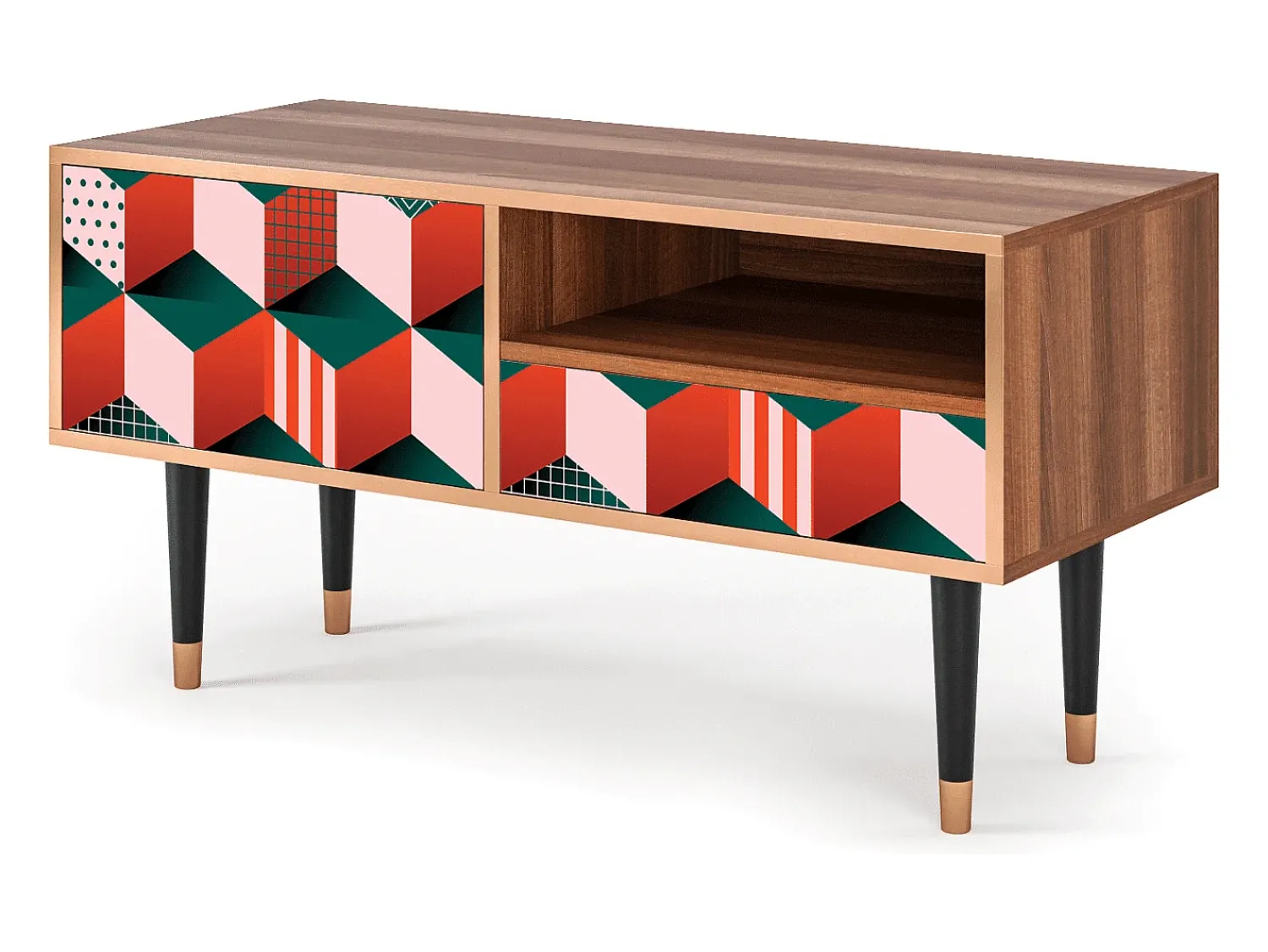 Mueble de TV - 115х59х48 cm - T3 - Pepsi-Cola, Nogueira^ Móvel De Tv