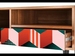 Mueble de TV - 115х59х48 cm - T3 - Pepsi-Cola, Nogueira^ Móvel De Tv