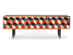 Móvel De Tv| Mueble de TV - 170х59х48 cm - T4 - Pepsi-Cola, Nogueira Castanho