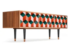 Móvel De Tv| Mueble de TV - 170х59х48 cm - T4 - Pepsi-Cola, Nogueira Castanho