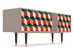 Móvel De Tv| Mueble de TV - 170х69х48 cm - T1 - Pepsi-Cola, Latte Bege