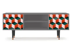 Móvel De Tv* Mueble de TV - 170х69х48 cm - T2 - Pepsi-Cola, Cinza Cinzento