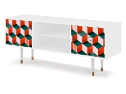 Mueble de TV - 170х69х48 cm - T2 - Pepsi-Cola, Branco^ Móvel De Tv