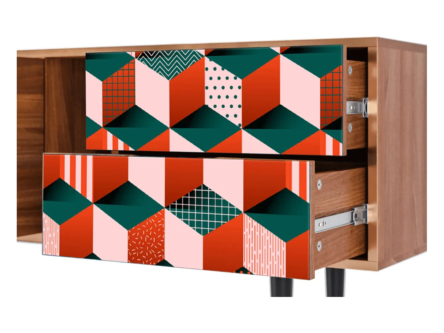 Outlet Mueble de TV - 170х69х48 cm - T1 - Pepsi-Cola, Nogueira Castanho