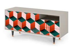 Sale Mueble de TV - 125х56х41 cm - T7 - Pepsi-Cola, Areia Bege