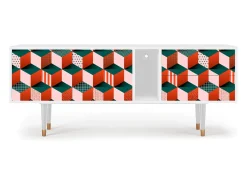 Móvel De Tv| Mueble de TV - 170х69х48 cm - T1 - Pepsi-Cola, Branco Bege