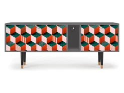 Móvel De Tv* Mueble de TV - 170х69х48 cm - T1 - Pepsi-Cola, Cinza Cinzento