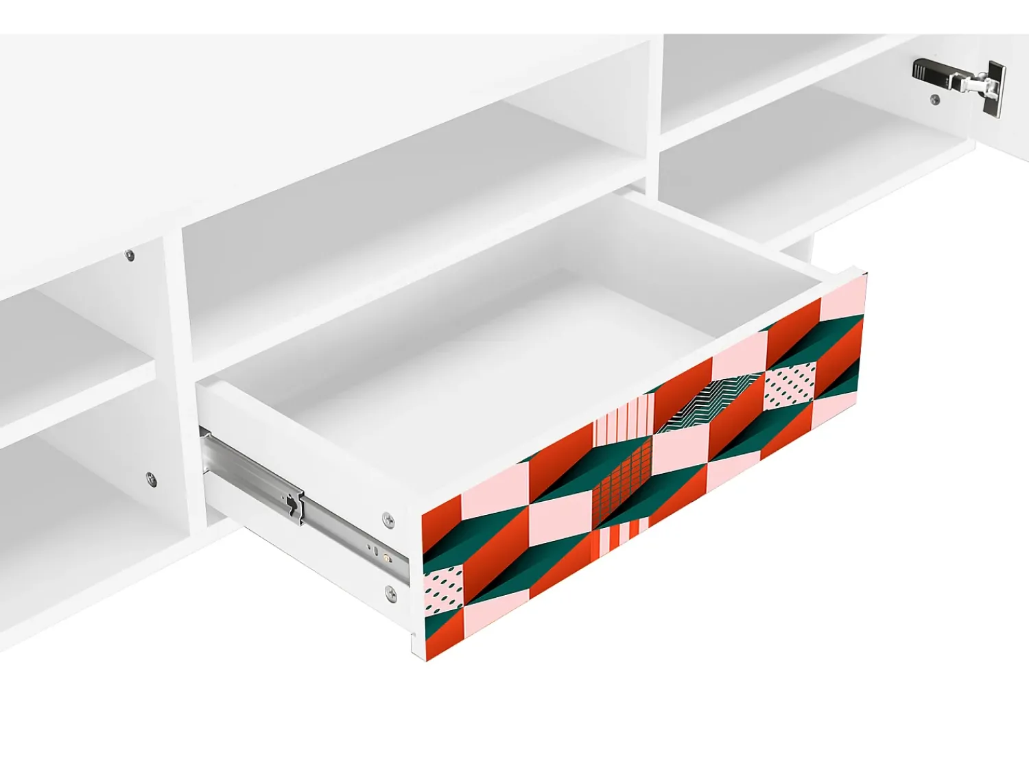 Online Mueble de TV - 170х59х41 cm - T6 - Pepsi-Cola, Branco Bege