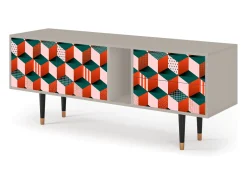 Móvel De Tv| Mueble de TV - 170х69х48 cm - T1 - Pepsi-Cola, Areia Bege