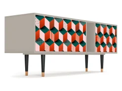 Móvel De Tv| Mueble de TV - 170х69х48 cm - T1 - Pepsi-Cola, Areia Bege