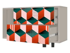 Móvel De Tv| Mueble de TV - 170х69х48 cm - T1 - Pepsi-Cola, Areia Bege