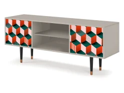 Móvel De Tv* Mueble de TV - 170х69х48 cm - T2 - Pepsi-Cola, Areia Bege